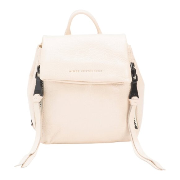 carol mini backpack with central zip in pink The Everywhere Zip Backpack in Clay Pink